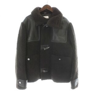 Hermes 23AW Shearling Coat Duffle Coat Jacket H363720hh8 Lamb Leather Short